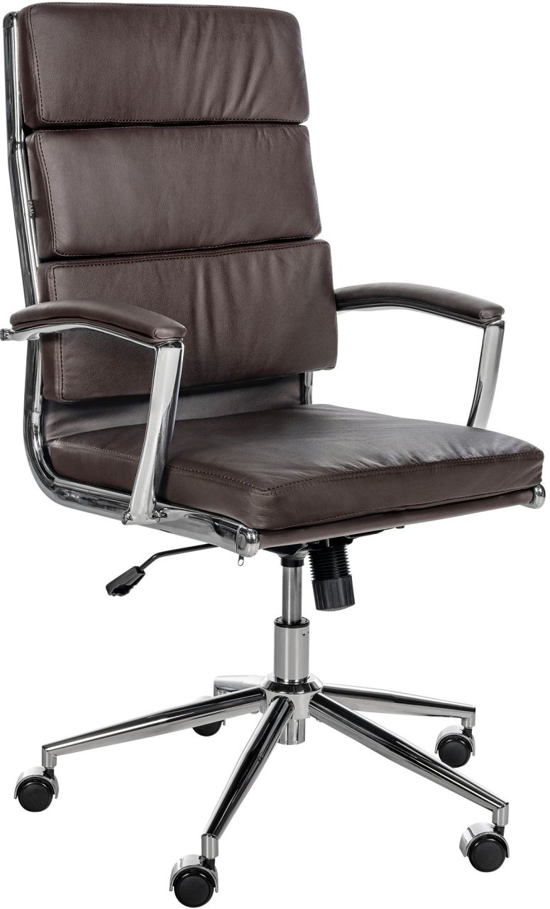 Bild von Bürostuhl Cleveland Echtleder braun