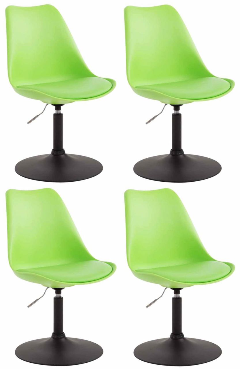 Bild von 4er Set Esszimmerstühle Maverick B Kunststoff grün