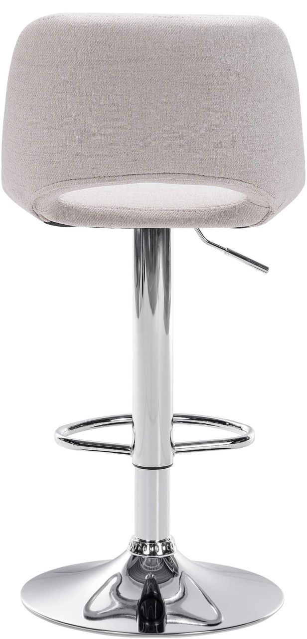 Bild von Barhocker Camden Stoff chrom creme