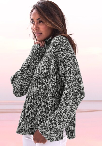 Bild von Buffalo Stehkragenpullover, in Melange-Optik