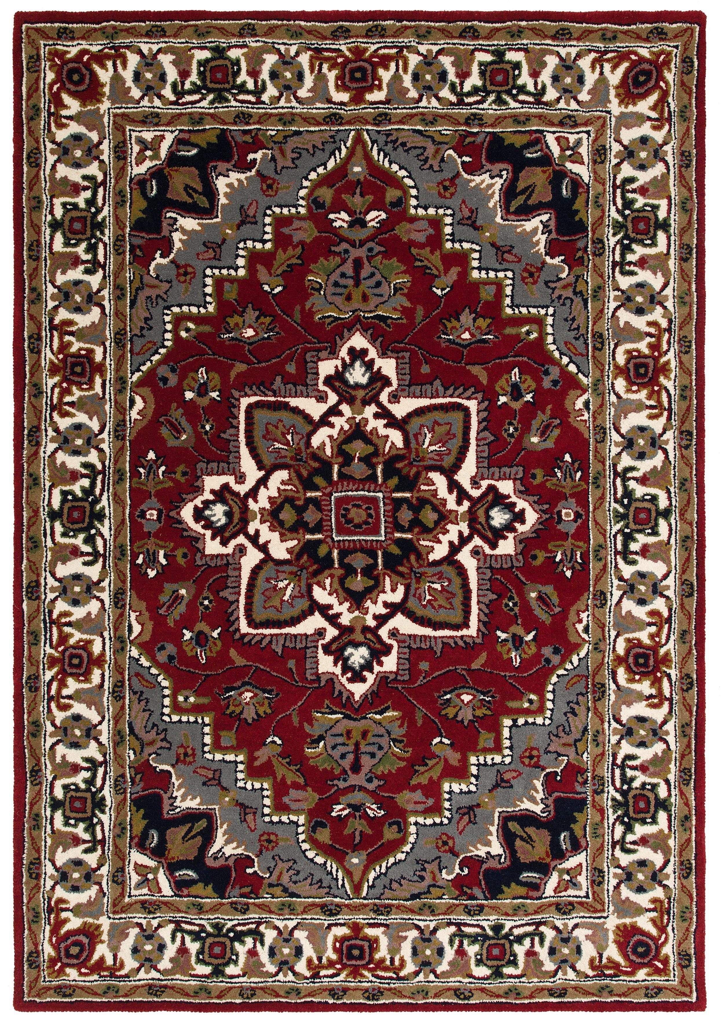 Bild von Home affaire Wollteppich »Aman«, rechteckig, 14 mm Höhe, reine Wolle, Orient Optik, ideal im Wohnzimmer & Schlafzimmer