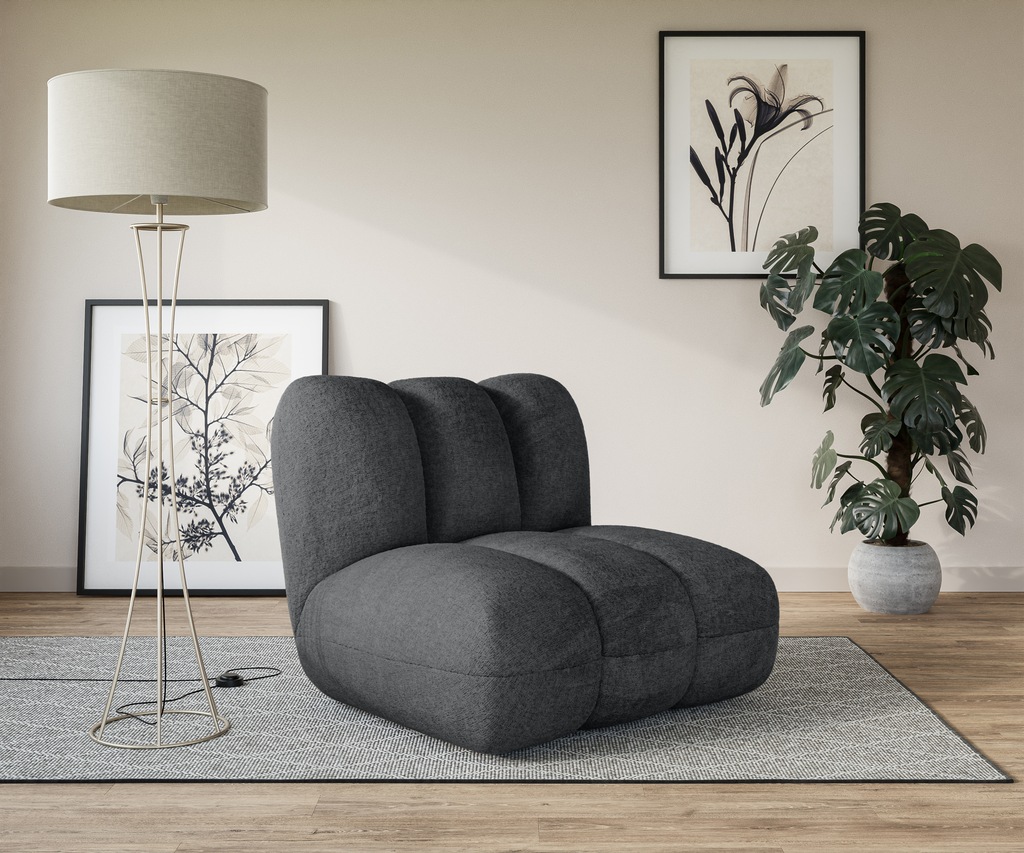 Bild von LeGer Home by Lena Gercke Sessel "Priya, moderne Steppung, auch in Bouclé", perfektes Einzelstück, gemütlich und modern, B/T/H: 90/106/84 cm