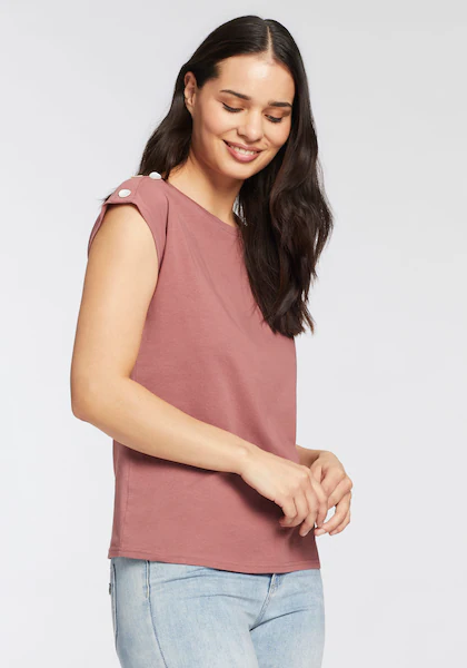 Bild von Laura Scott T-Shirt, mit Zierknöpfen