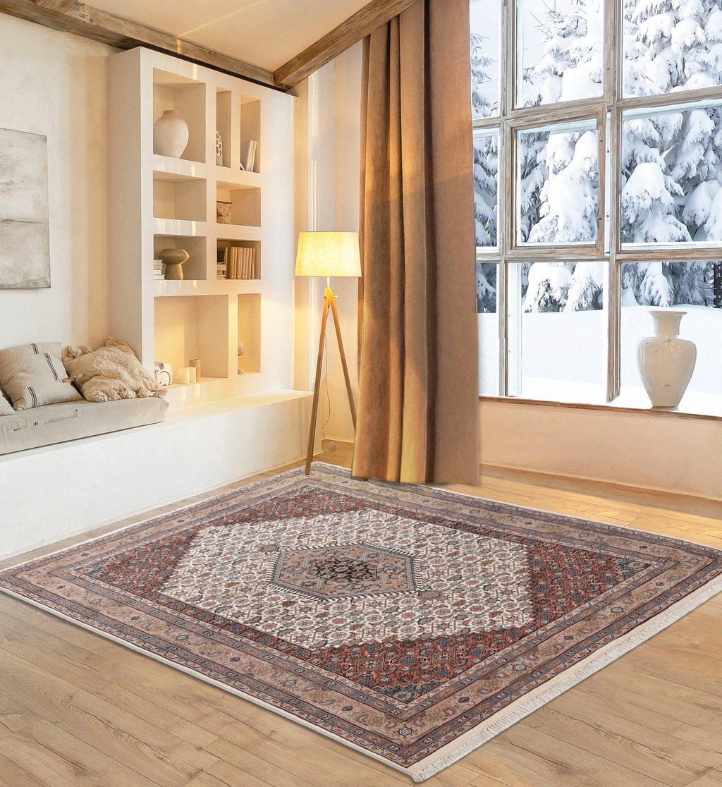 Bild von Home affaire Orientteppich "BB Oriental", rechteckig, 12 mm Höhe, reine Wolle, handgeknüpft, orientalisches Design, mit Fransen