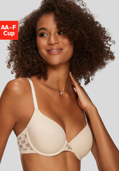 Bild von LASCANA Schalen-BH, mit Rücken aus blumiger, elastischer Spitze, Dessous