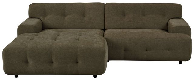 Bild von andas Ecksofa "Jerslev", mit Knopfsteppung, mit Wellenunterfederung und Kaltschaum