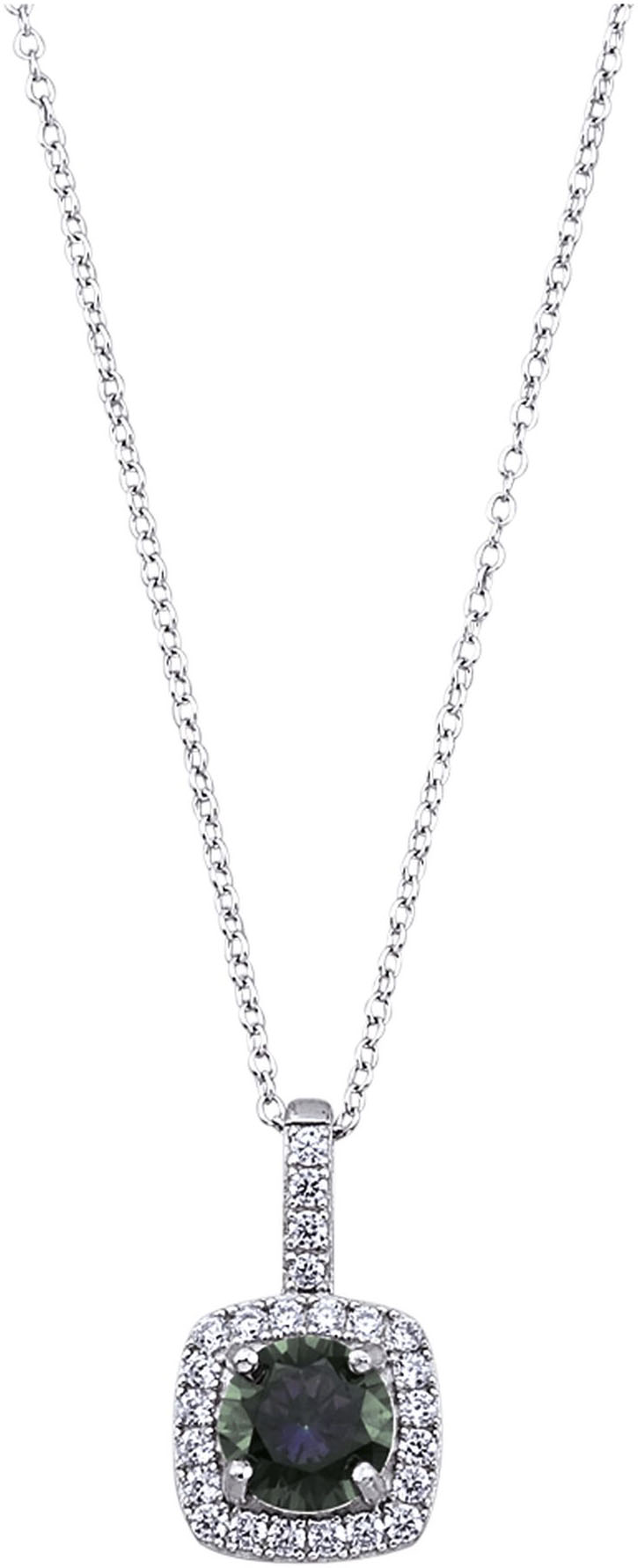Bild von Firetti Kette mit Anhänger »Schmuck Geschenk Silber 925 Halsschmuck Halskette Kissenform«, mit Zirkonia (synth.)