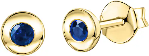 Bild von Firetti Paar Ohrstecker »Schmuck Geschenk, Ohrringe Solitär, Gold 375«, mit Rubin, Saphir oder Smaragd