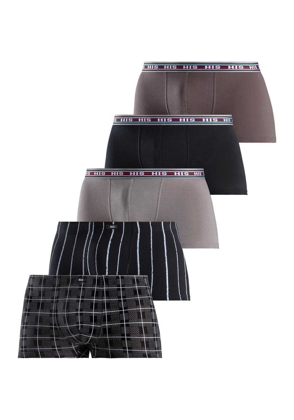 Bild von H.I.S Boxer »Boxershorts für Herren«, (Packung, 5 St.), aus Baumwoll-Stretch