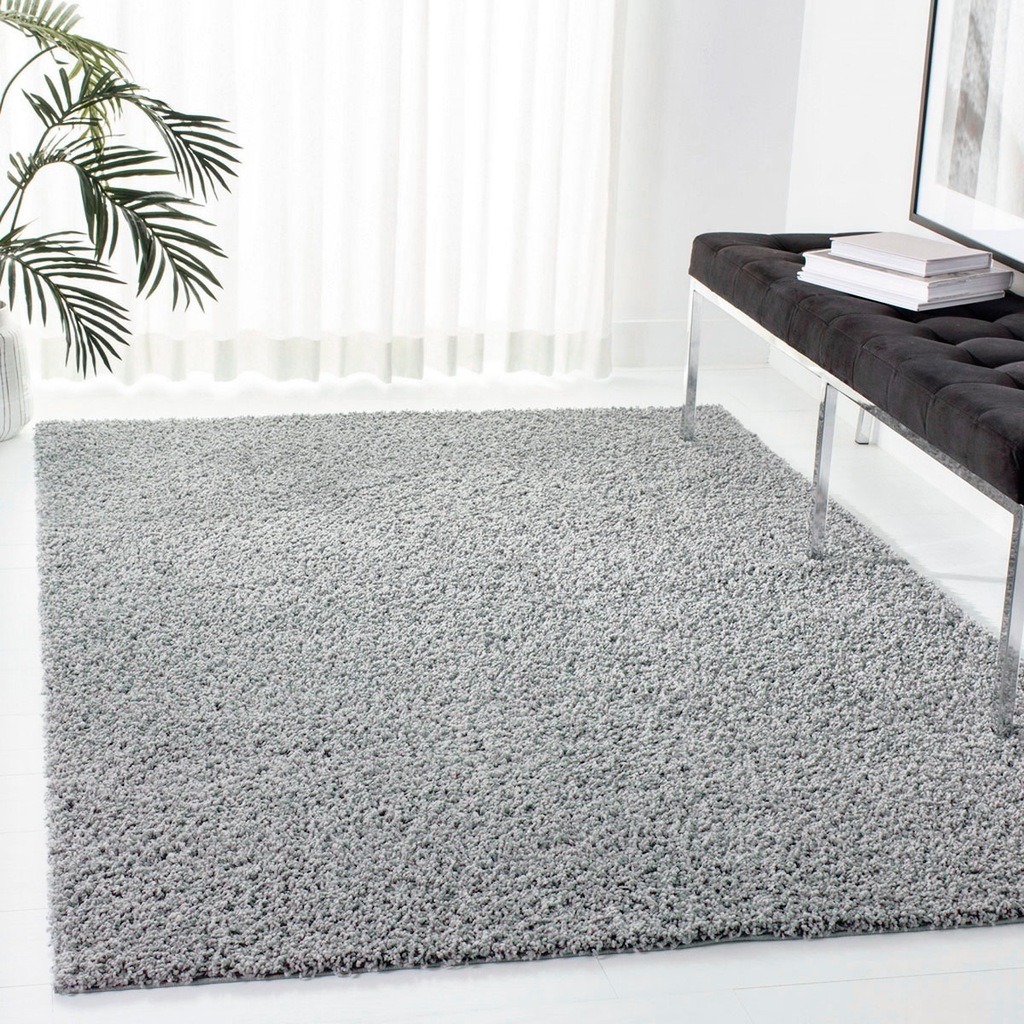 Bild von my home Hochflor-Teppich "Jara", rechteckig, 30 mm Höhe, Shaggy, Uni Farben, weiche Qualität, Wohnzimmer
