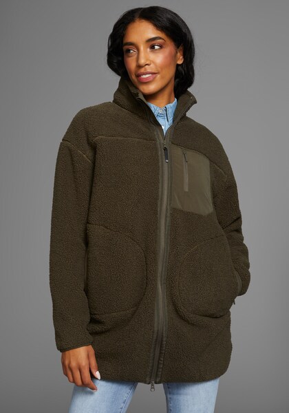 Bild von Polarino Fleecejacke, aus Fleece, atmungsaktiv, schnell trocknend