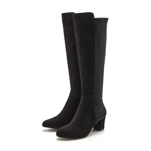Bild von LASCANA Stiefel mit Stretcheinsatz und Langschaft