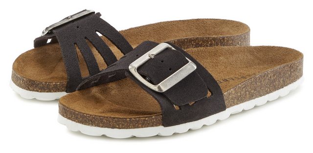 Bild von Elbsand Pantolette, Mule, Sandale, offener Schuh, hochwertiges Leder, weiches Korkfußbett