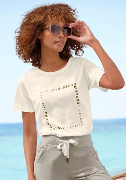 Bild von Elbsand T-Shirt, mit Logodruck vorne