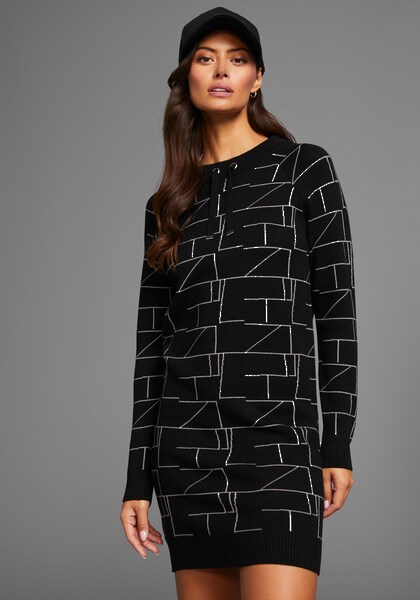 Bild von Laura Scott Strickkleid, aus kuscheligem Jacquardstrick mit Grafik-Motiv - NEUE KOLLEKTION