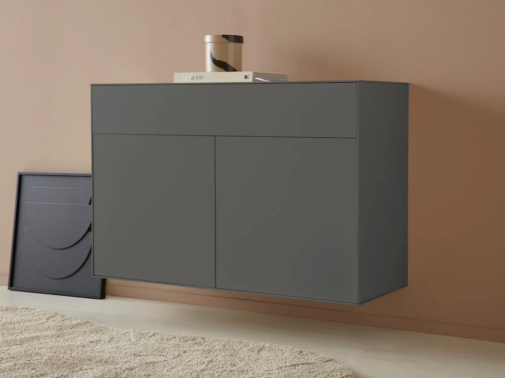 Bild von LeGer Home by Lena Gercke Sideboard "Essentials", Breite: 112cm, MDF lackiert, Push-to-open-Funktion
