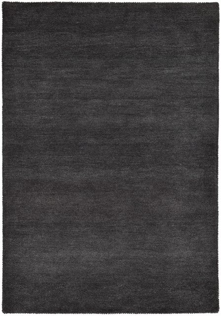 Bild von THEKO Wollteppich "Gabbeh Uni, Handweb Teppich, meliert, reine Wolle, handgewebt", rechteckig, 14 mm Höhe, Schlafzimmer, Wohnzimmer, Esszimmer, auch als Läufer oder rund