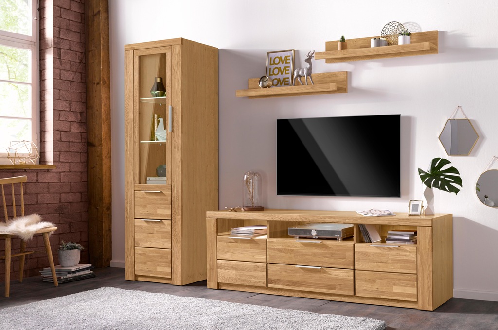 Bild von Home affaire Wohnwand "ZARA", (Set, 4 St.), teilmassives Holz