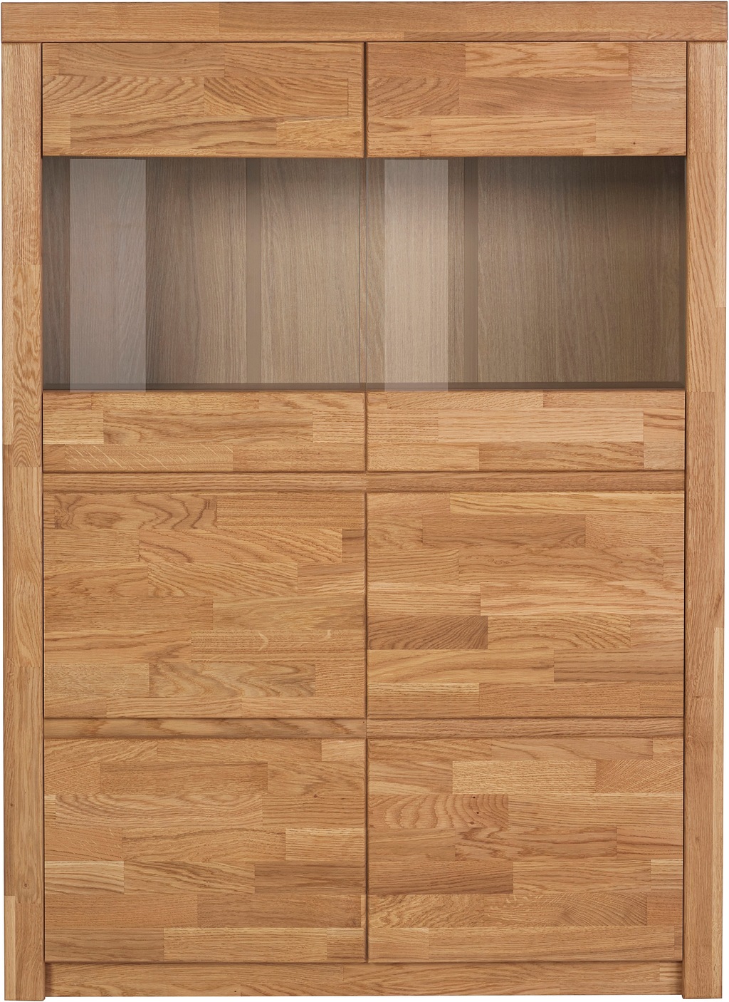 Bild von Home affaire Highboard "Silkeborg", schöne grifflose Optik, teilmassiv