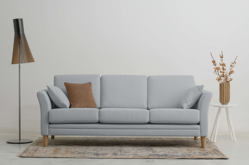 Bild von Home affaire 3-Sitzer "Arellano, Breite 217 cm", klassisches Design, 2 Zierkissen inklusive, Webstoff fein