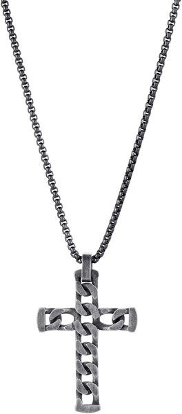 Bild von Firetti Kette mit Anhänger »Schmuck Geschenk Edelstahl Halsschmuck Halskette Cross Kreuz«