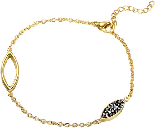 Bild von Firetti Armband »Schmuck Geschenk Edelstahl Armschmuck Armkette Oval Drop«, mit Zirkonia (synth.)