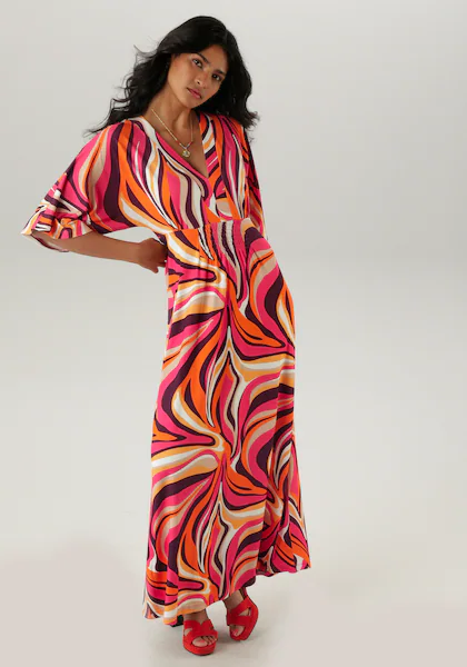 Bild von Aniston SELECTED Maxikleid, mit weiten, 3/4-langen Ärmeln - NEUE KOLLEKTION