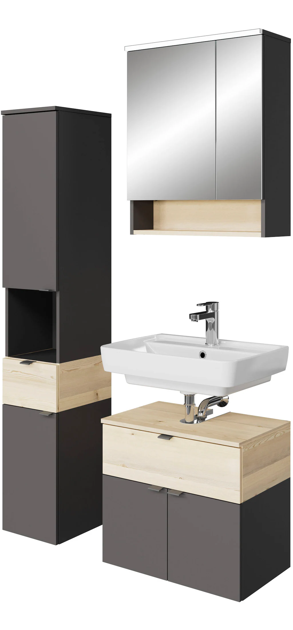 Bild von Saphir Badmöbel-Set "Quickset 394", (Komplett-Set, 3 St.)