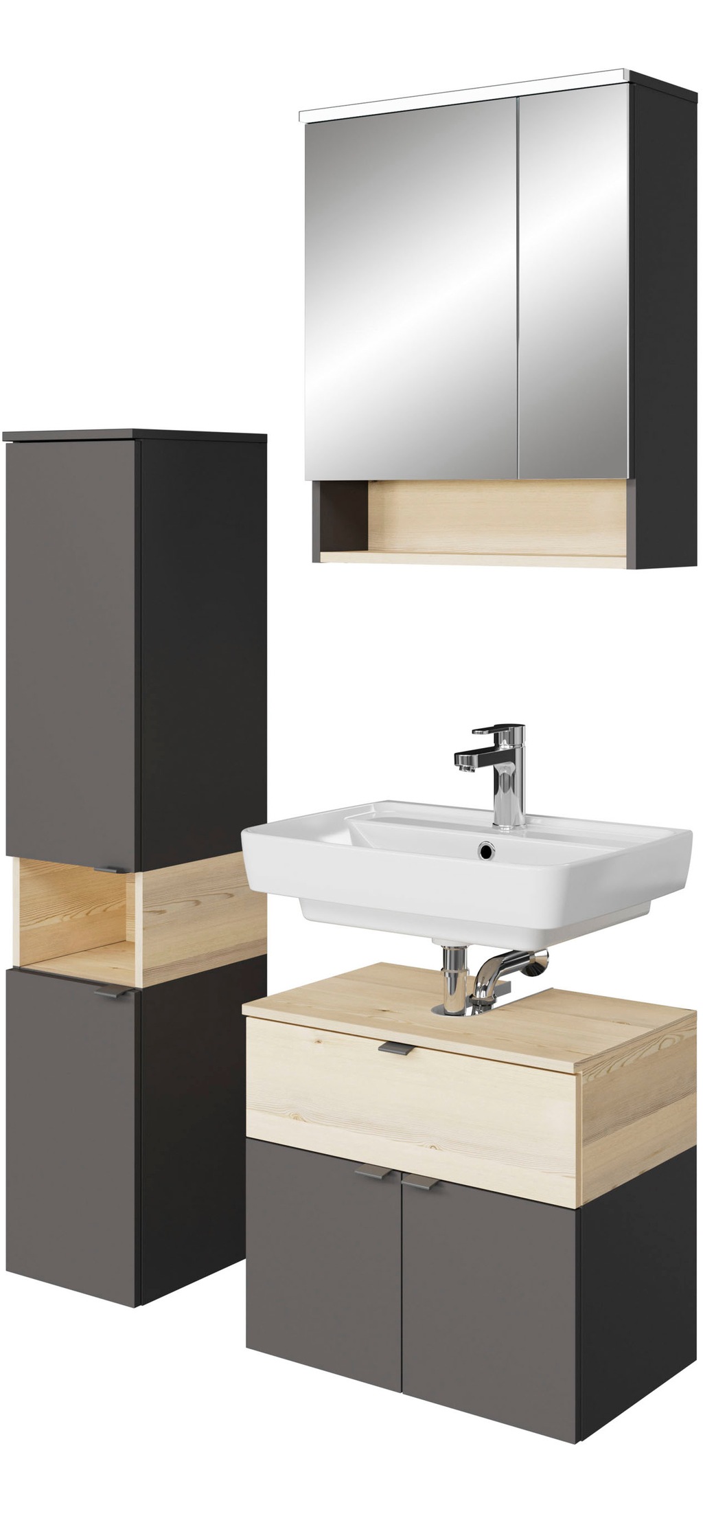 Bild von Saphir Badmöbel-Set "Quickset 394", (Komplett-Set, 3 St.)