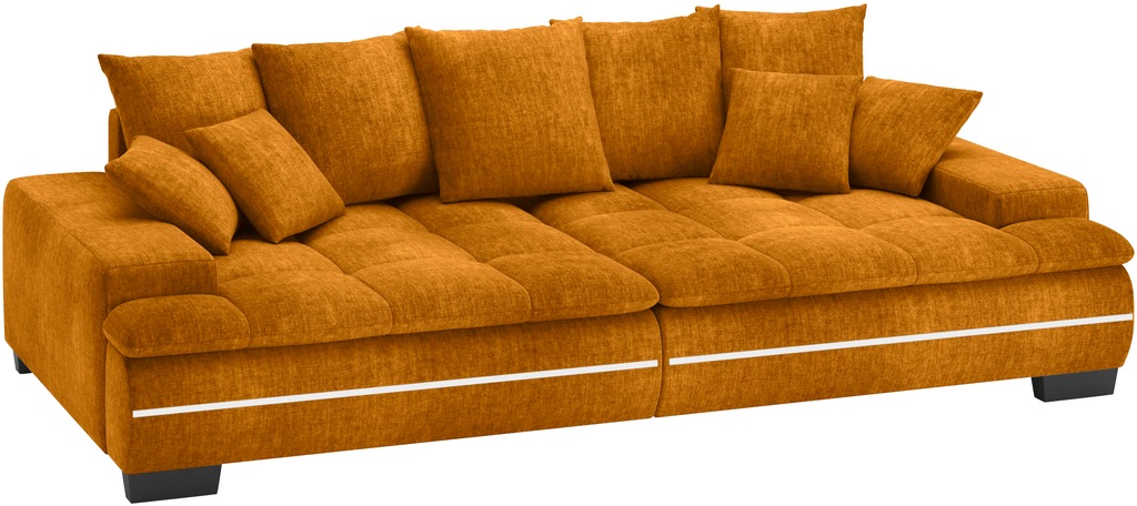 Bild von Mr. Couch Big-Sofa "Haiti II RGB-LED", RGB-LED Beleuchtung, mit Handwerklich gearbeiteter Komfort-Steppung