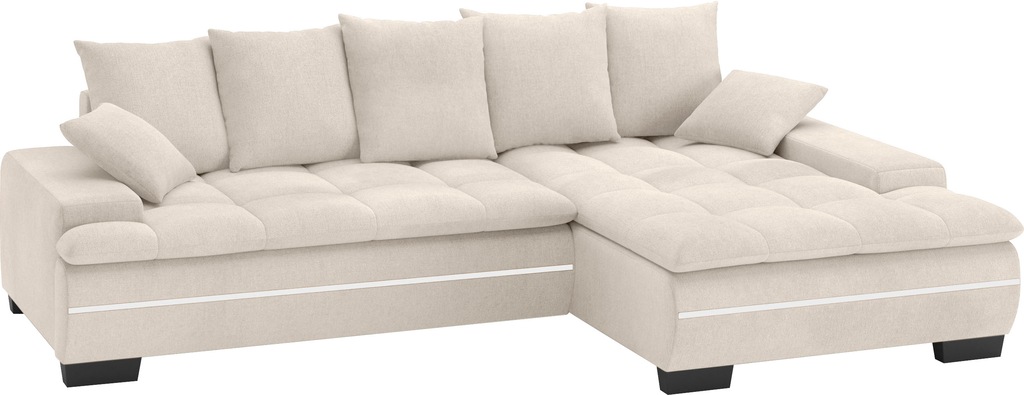 Bild von Mr. Couch Ecksofa "Haiti II, L-Form", RGB-LED Beleuchtung, wahlweise mit Kaltschaum, Bett, Bettkasten