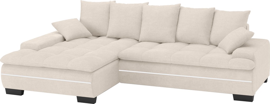 Bild von Mr. Couch Ecksofa "Haiti II, L-Form", RGB-LED Beleuchtung, wahlweise mit Kaltschaum, Bett, Bettkasten