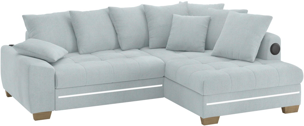 Bild von Mr. Couch Ecksofa "Nikita II, L-Form", RGB-LED, Bluetooth-Soundsystem, wahlweise mit Bett, Bettkasten
