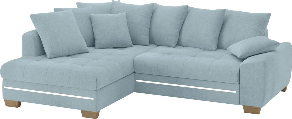 Bild von Mr. Couch Ecksofa "Nikita II, L-Form", mit Kaltschaum, RGB-LED Beleuchtung, wahlweise mit Bett, Bettkasten