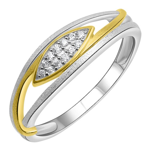 Bild von Firetti Silberring »Schmuck Geschenk Silber 925 Fingerring Ring bicolor«