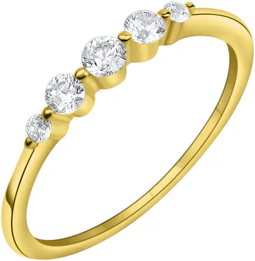 Bild von Firetti Goldring »Schmuck Geschenk Gold 375 Fingerring Ring«, mit Zirkonia (synth.)