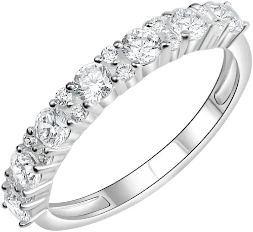 Bild von Firetti Silberring »Schmuck Geschenk Silber 925 Fingerring Ring Memoire«, mit Zirkonia (synth.)