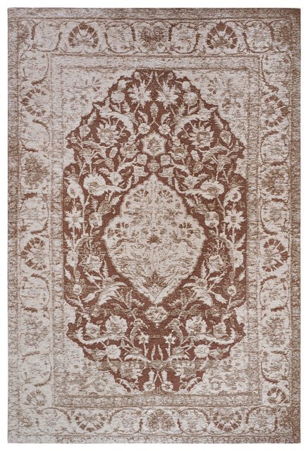 Bild von Hanse Home Mahat Orientalischer Teppich – Läufer Orientalisch klassisch gewebt mit Bordüre Vintage-Look, leicht Glänzend Flachgewebe für Schlafzimmer, Esszimmer, Wohnzimmer, Flur – Braun, 120x180cm