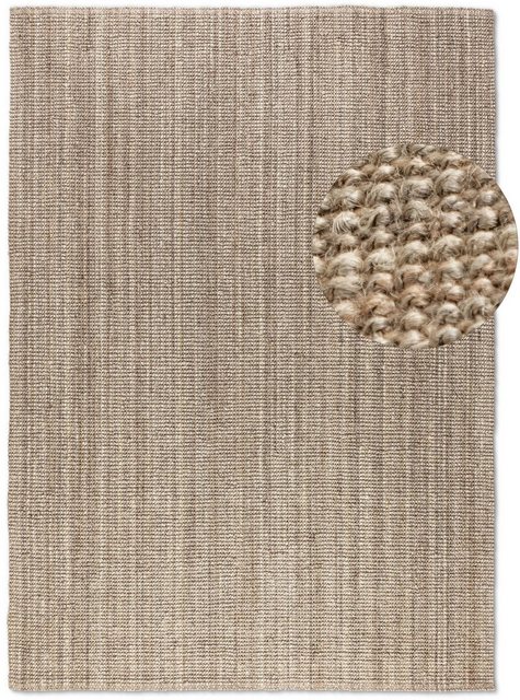 Bild von Hanse Home Jute Teppich – Natur Wohnzimmerteppich aus 100% Jute - Handgewebt & Umweltfreundlich – Boho Naturfaser Juteteppich für Wohnzimmer, Schlafzimmer, Esszimmer – Natur Grau Braun, 120x170cm