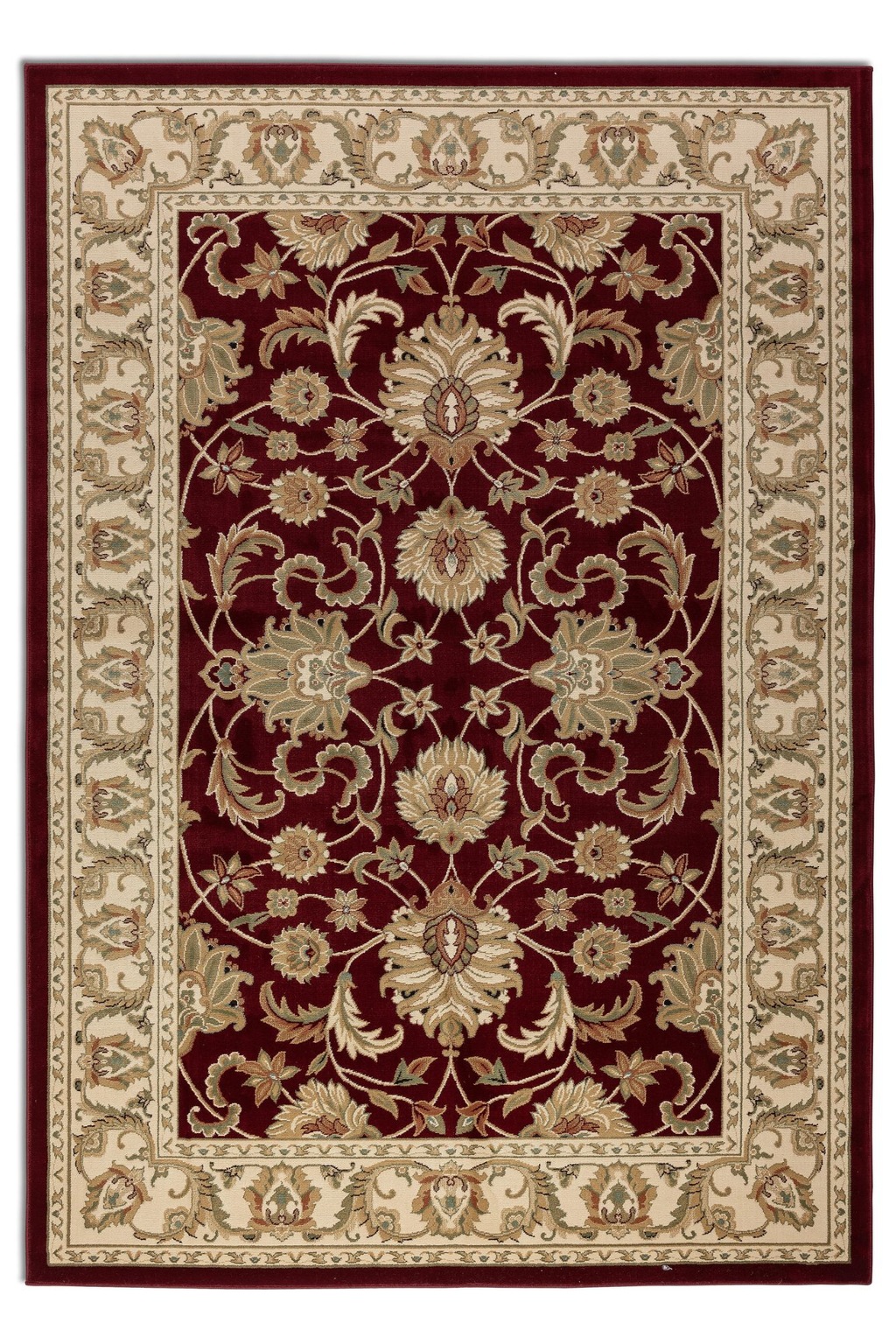 Bild von Nouristan Orientalischer Teppich – Läufer Orientalisch Klassisch Orient Wohnzimmerteppich dicht gewebt mit Bordüre Flachgewebe für Wohnzimmer, Schlafzimmer, Esszimmer, Flur – Rot, 120x170cm