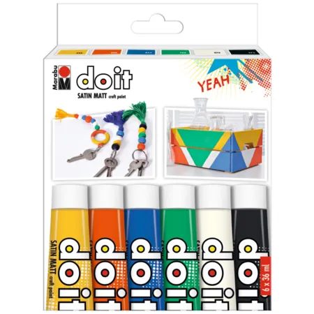Bild von Marabu Acrylfarben-Set DO IT Craft Paint, 6 x 36 ml