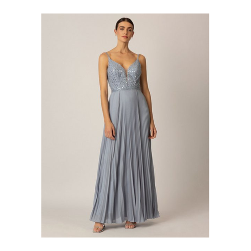 Bild von Apart Abendkleid aus Pailletten besticktem Mesh und plissiertem Chiffon