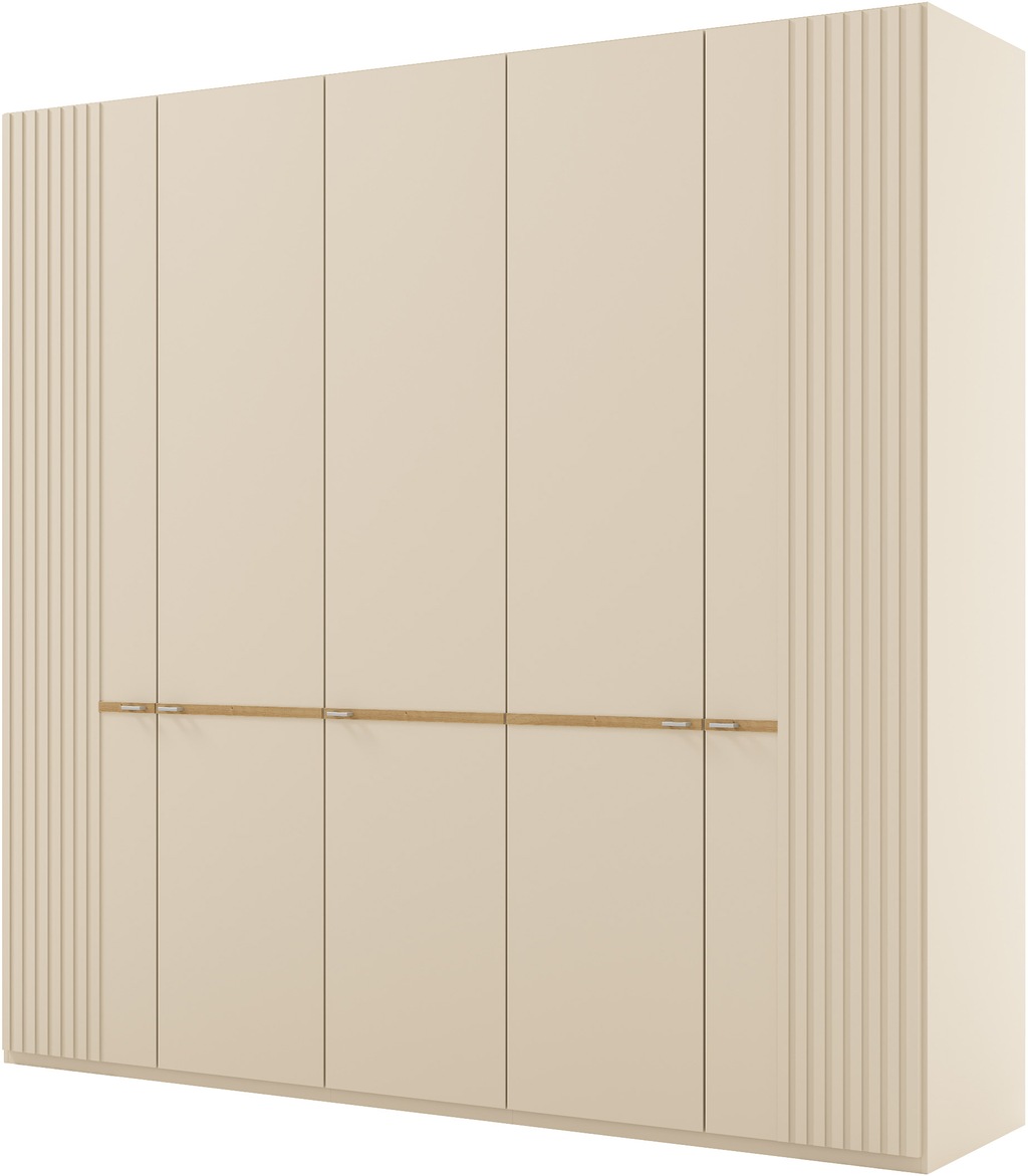 Bild von GALLERY M branded by Musterring Drehtürenschrank "Isabelle", Lamellen in Korpusfarbe, Griffe in silber, versch. Größen und Farben