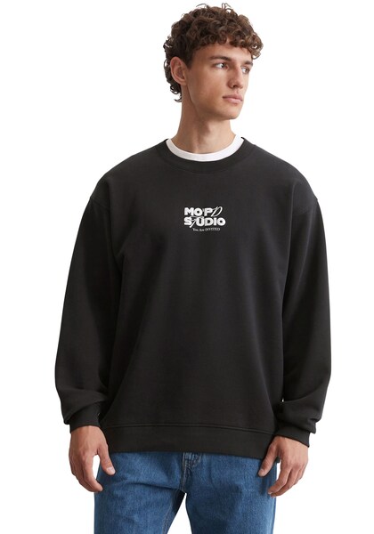 Bild von Marc O'Polo DENIM Sweatshirt, mit gummiertem Logo mittig auf der Brust und groß auf dem Rücken
