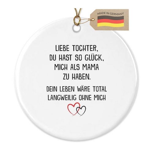Bild von 22Feels Weihnachtsbaumkugel – Das perfekte Geschenk für die Tochter