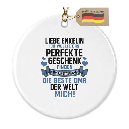 Bild von 22Feels Weihnachtsbaumkugel – Ein persönliches Geschenk für die Enkelin