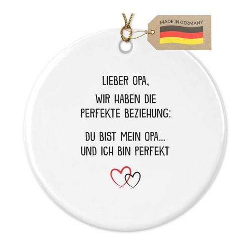 Bild von Persönliche Weihnachtsdeko: Die 22Feels Weihnachtsbaumkugel für Opa