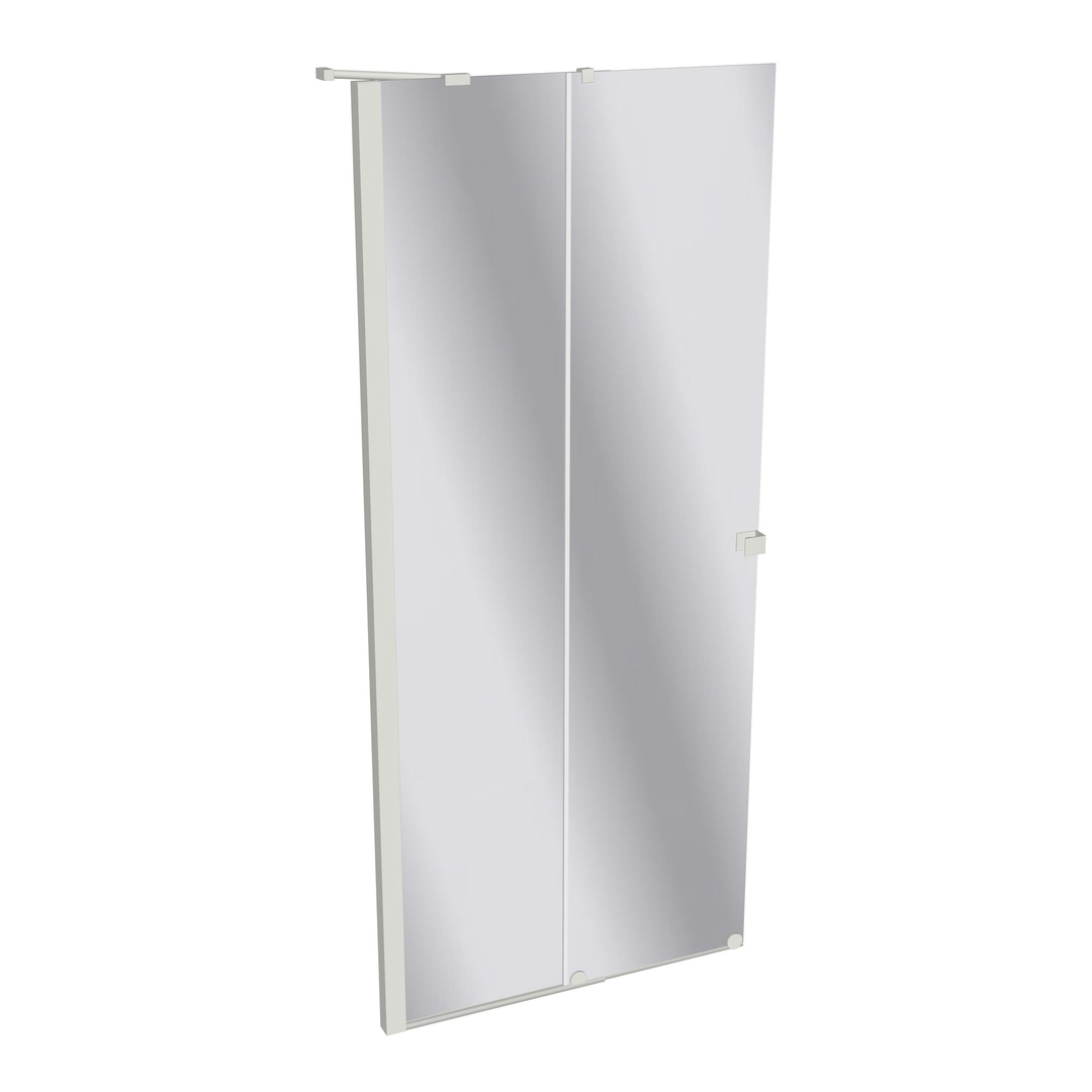 Bild von HÜPPE Xtensa pure Walk-In Gleittür 1-teilig, mit festem Segment, Breite:90cm, Anschlag links, Stabilisationsbügel, XT0120182381