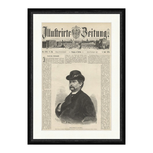 Bild von Stilvolles Faksimile eines Holzstiches aus 1886