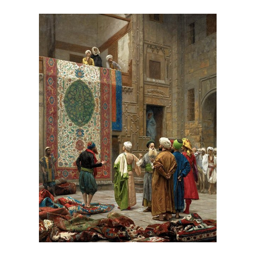 Bild von Kunstdruck The Carpet Merchant von Jean-Leon Gerome